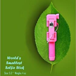Candy Bar Selfie Stick World's Smallest And Guaranteed To Fit In Your Pocket - Color: Lime Green 2