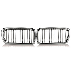 Chrome Car Kidney Grills Grilles for BMW E38 740 750 98 99 2000 2001