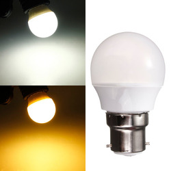 B22 3W Warm White/White AC 220V 8 SMD 2835 LED Globe Light Bulb 2