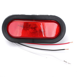 Red Sealed Trailer Truck Taillight Rear Stop Turn Lamp Grommet Pigtail 1 Red Sealed Trailer Truck Taillight Rear Stop Turn Lamp Grommet Pigtail