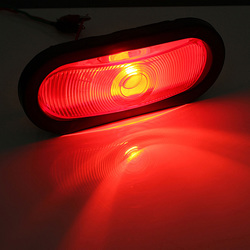 Red Sealed Trailer Truck Taillight Rear Stop Turn Lamp Grommet Pigtail 2 Red Sealed Trailer Truck Taillight Rear Stop Turn Lamp Grommet Pigtail - Image 2