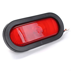 Red Sealed Trailer Truck Taillight Rear Stop Turn Lamp Grommet Pigtail 3 Red Sealed Trailer Truck Taillight Rear Stop Turn Lamp Grommet Pigtail - Image 3