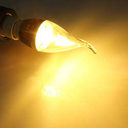 E14 4.5W 800-850lm White/Warm White 3LED Candle Light Bulb AC 85-265V 2 E14 4.5W 800-850lm White/Warm White 3LED Candle Light Bulb AC 85-265V - Image 2
