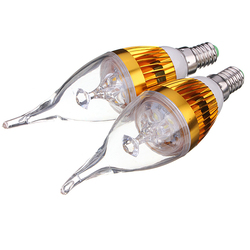E14 4.5W 800-850lm White/Warm White 3LED Candle Light Bulb AC 85-265V 6 E14 4.5W 800-850lm White/Warm White 3LED Candle Light Bulb AC 85-265V - Image 6