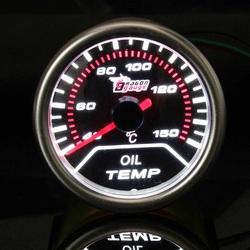 2 Inch Universal Car Red Led Oil Temperature Gauge 40-150 Meter 1