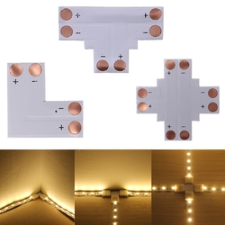 2pin LED Connector T Shape Corner For 8mm 5050/3528 LED Strip Light 1 2pin LED Connector T Shape Corner For 8mm 5050/3528 LED Strip Light