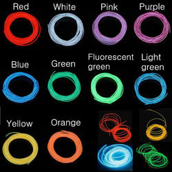 2M 10 Colors 12V Flexible Neon EL Wire Light Dance Party Decor Light 2