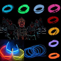2M 10 Colors 12V Flexible Neon EL Wire Light Dance Party Decor Light 4