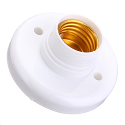 E27 Screw Base Round Plastic Light Bulb Lamp Socket Holder Adapter 2 E27 Screw Base Round Plastic Light Bulb Lamp Socket Holder Adapter - Image 2