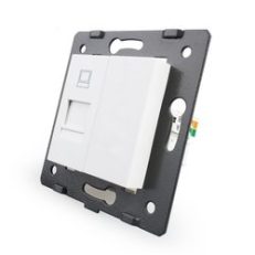 Livolo White Plastic EU Standard Function Key For Computer Socket