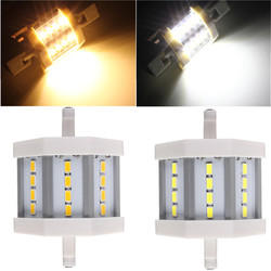 Dimmable R7S 5W 78mm 12 LEDs AC 220V White/Warm White LED Light Bulb 1