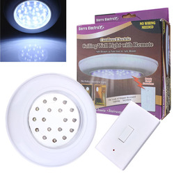 Battery Operated Wireless LED Night Light Remote Control Ceiling Light 1