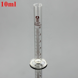 10ml Glass Graduated Measuring Cylinder Tube With Round Base And Spout 1 10ml Glass Graduated Measuring Cylinder Tube With Round Base And Spout