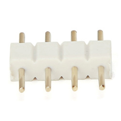 10X White 4pin Male Connector For RGB 5050/3528 LED Strip Light Connect 3