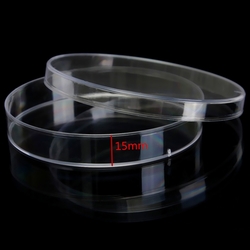 10Pcs 90X15mm Disposable Clear Plastic Petri Dish Bacterial Culture Dish Plate 4