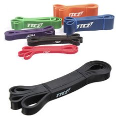 Black Fitness Elastic Belt Resistance Bands Strength Training Exercise Pulling