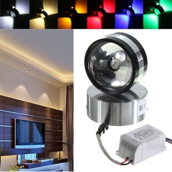 Modern Aluminum 2W LED Wall Lamp Light Crystal Ball Shape Indoor Room for Lighting 1