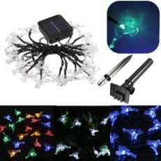 Solar Power 20 LED String Strip Lights Party Wedding Outdoor Tree Decor Lamp 5M