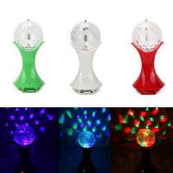 World Cup Rotating RGB LED Stage Light With Sound Mode MP3 Remote Controller U Disk 1