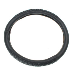 Universal 38cm Car 3D Knurling Leather Car Steel Ring Wheel Cover 1 Universal 38cm Car 3D Knurling Leather Car Steel Ring Wheel Cover