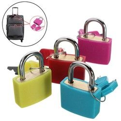 Travel Mini Brass Padlock with 2 keys Set Luggage Suitcase Bag Safe Secure Lock 3