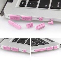 Colorful Soft Silicone Anti Dust Plug Ports Set For Macbook Air 11.6 13.3 5 Colorful Soft Silicone Anti Dust Plug Ports Set For Macbook Air 11.6 13.3 - Image 5