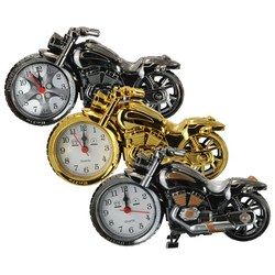 Creative Plastic Motorcycle Motor Bike Quartz Alarm Clock 2