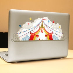 PAG Circus Decorative Laptop Decal Removable Bubble Free Self-adhesive Partial Color Skin Sticker 1