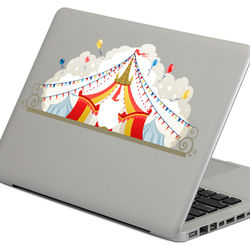 PAG Circus Decorative Laptop Decal Removable Bubble Free Self-adhesive Partial Color Skin Sticker 2