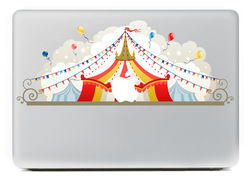 PAG Circus Decorative Laptop Decal Removable Bubble Free Self-adhesive Partial Color Skin Sticker 3 PAG Circus Decorative Laptop Decal Removable Bubble Free Self-adhesive Partial Color Skin Sticker - Image 3