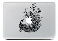 PAG Peacock Decorative Laptop Decal Removable Bubble Free Self-adhesive Partial Color Skin Sticker 3 PAG Peacock Decorative Laptop Decal Removable Bubble Free Self-adhesive Partial Color Skin Sticker - Image 3