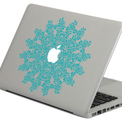 PAG Flower Ring Decorative Laptop Decal Removable Bubble Free Self-adhesive Skin Sticker 2