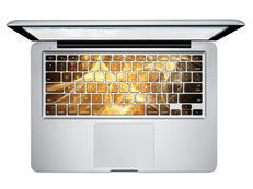 PAG Flowing Dazzling Cloud PVC Keyboard Bubble Free Self-adhesive Decal For Macbook Pro 13 15 Inch
