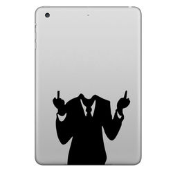 Hat Prince Men in Suits Decorative Decal Removable Bubble Free Self-adhesive Sticker For iPad 7.9 Inch 2