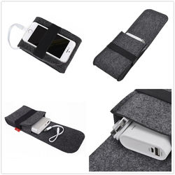 Power Bank Mouse Usb Cable Digital Accessories Felt Storage bag 1 Power Bank Mouse Usb Cable Digital Accessories Felt Storage bag