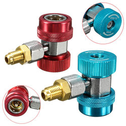 R134a AC Quick Connector Adapter Coupler with Low High HVAC 2 R134a AC Quick Connector Adapter Coupler with Low High HVAC - Image 2