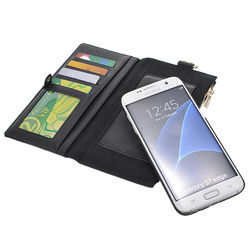 Removable PU Leather Wallet Case For Samsung Galaxy S7 Edge 6 Removable PU Leather Wallet Case For Samsung Galaxy S7 Edge - Image 6