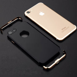 3 In 1 Plating Ultra Thin Hard PC Case Cover For iPhone 7 Plus/8 Plus 5