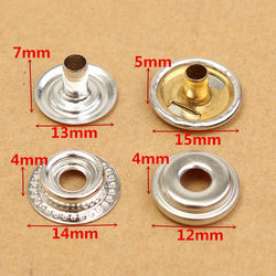 25Sets Stainless Steel Fastener Snap Press Stud Button Marine Set 100Pcs 3 25Sets Stainless Steel Fastener Snap Press Stud Button Marine Set 100Pcs - Image 3