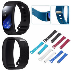 Ajustable Silicone Replacement Watch Strap Band for Samsung Gear Fit 2 2
