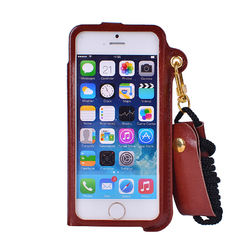 Card Slot Lanyard PU Leather Case For iPhone 5 5S SE 4 Inch 1