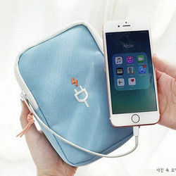 Mini Portable Digital Product Storage Bag Organizer For Cell Phone Power Bank Earphone Charger Cable 3 Mini Portable Digital Product Storage Bag Organizer For Cell Phone Power Bank Earphone Charger Cable - Image 3