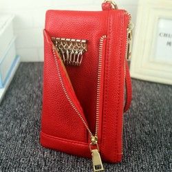 5.5 Inch Women's Long Wallet Handbag Clutch Bag Phone Bag Keys Bag For iPhone 7/7 Plus Samsung 2