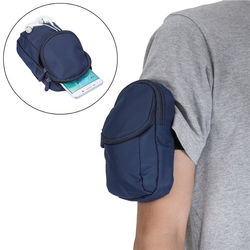 Multifunctional Double Layer Sport Running Adjustable Waist Bag Arm Bag for Phone Under 6.3-inch 2 Multifunctional Double Layer Sport Running Adjustable Waist Bag Arm Bag for Phone Under 6.3-inch - Image 2