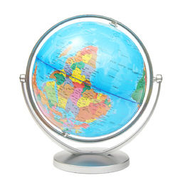 World Globe Earth Ocean Atlas Map With Rotating Stand Geography Educational Desktop Decorations 1
