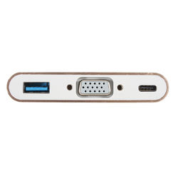 USB 3.1 type C to VGA Monitor USB 3.0 Type C Female Charger Adapter Converter for Macbook 7