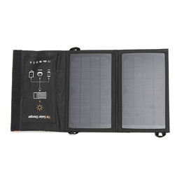 7W 5V 1.4A Foldable USB Output Solar Panel Power Bank Solar Charger 2