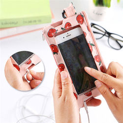 Multifunctional Earphone Jack Touch Screen Purse Phone Wallet for Phone Under 4.7-inch 2