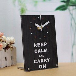 Vintage Wood Clock Wooden Desktop Clock For Gift Room Decor 2 Vintage Wood Clock Wooden Desktop Clock For Gift Room Decor - Image 2