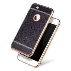 Bakeey?„? Litchi Grain Plating TPU Silicone Ultra Thin Shockproof Cover Case for iPhone 7 4.7 Inch